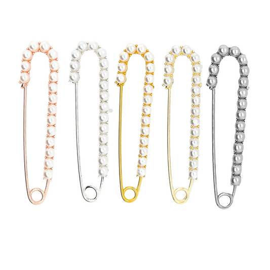 Large Pearl Pin Safety Brooch - Perfect Pendants Plus