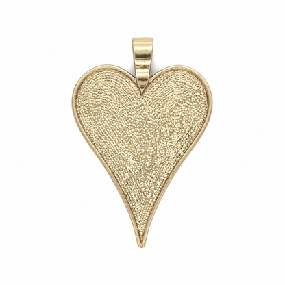 Heart Shaped Pendant Tray 35x48mm