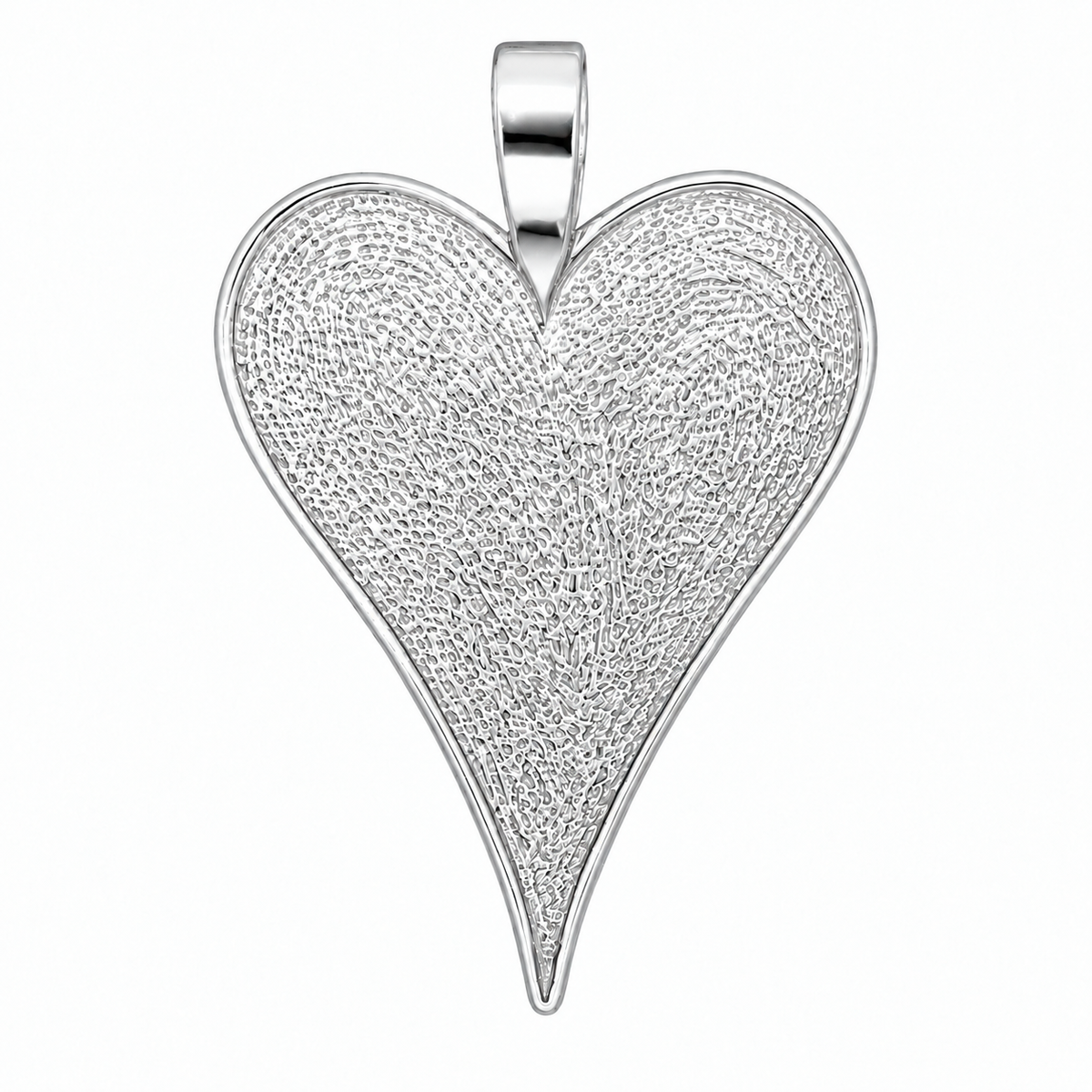 Heart Shaped Pendant Tray 35x48mm