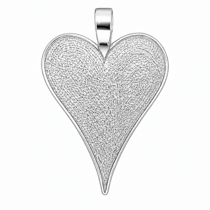 Heart Shaped Pendant Tray 35x48mm