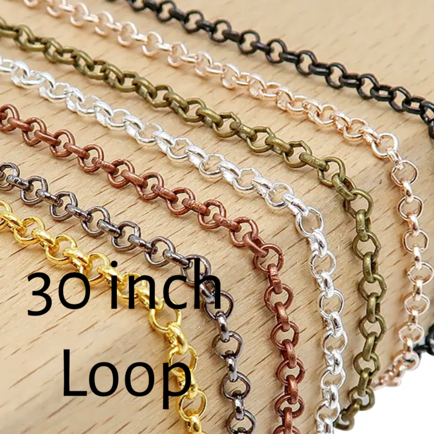 100 Long necklaces Wholesale 30 inch Loop - Perfect Pendants Plus