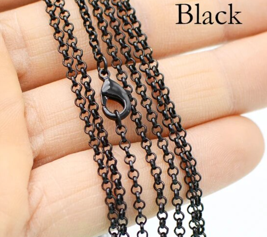 100 Wholesale 3mm thick Loop Chain Necklace 24 Inch