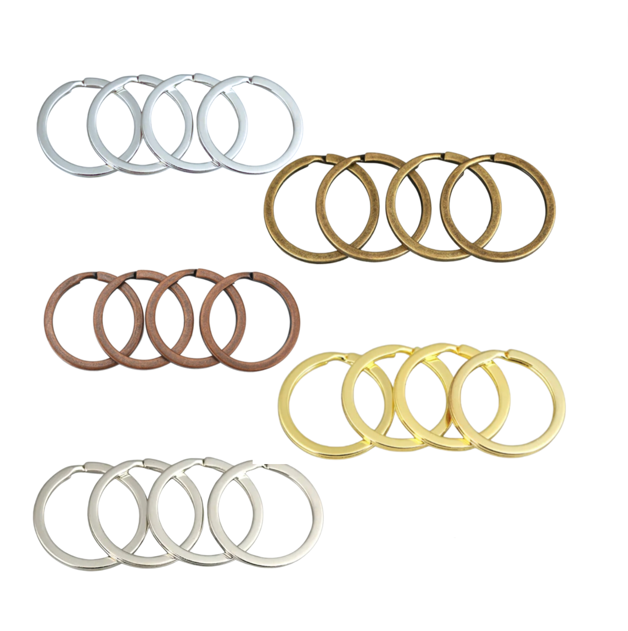 Key Rings Only 30mm Key Rings Split Ring – Perfect Pendants Plus