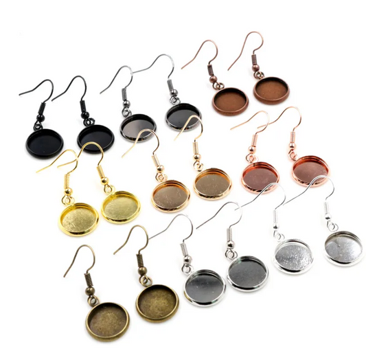 Round Dangle Glass and Earrings Multi Size - Perfect Pendants Plus