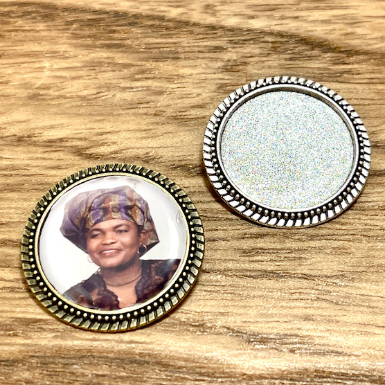 Personalized Gift Custom Brooch with Photo Keepsake - Perfect Pendants Plus