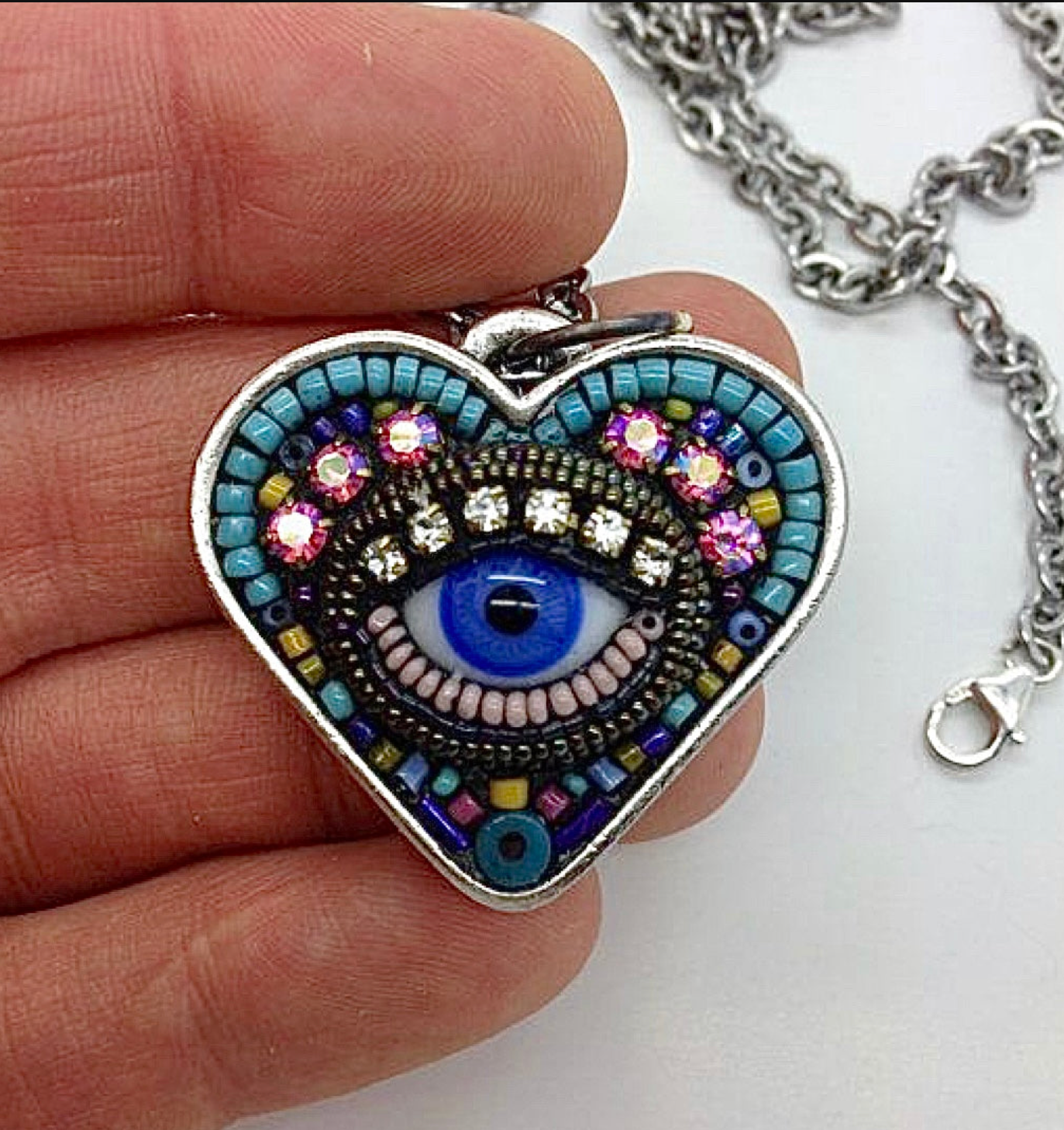 30mm Heart Deep Bezel Setting Sterling Silver Plated - Perfect Pendants Plus