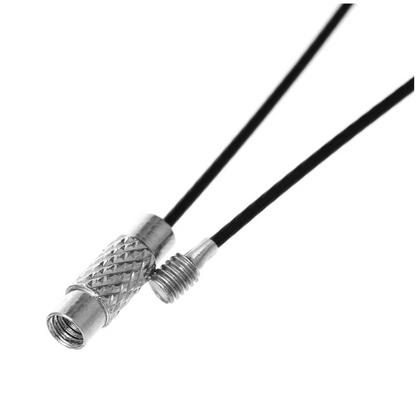 12- 18 Inch Black Steel Wire Necklace Choker with Screw Clasp - Perfect Pendants Plus