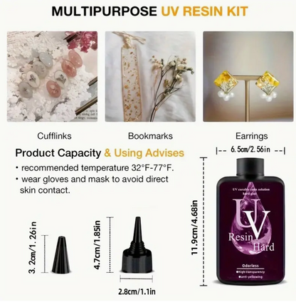 UV Clear Jewelry Making Resin Liquid Hard - Perfect Pendants Plus