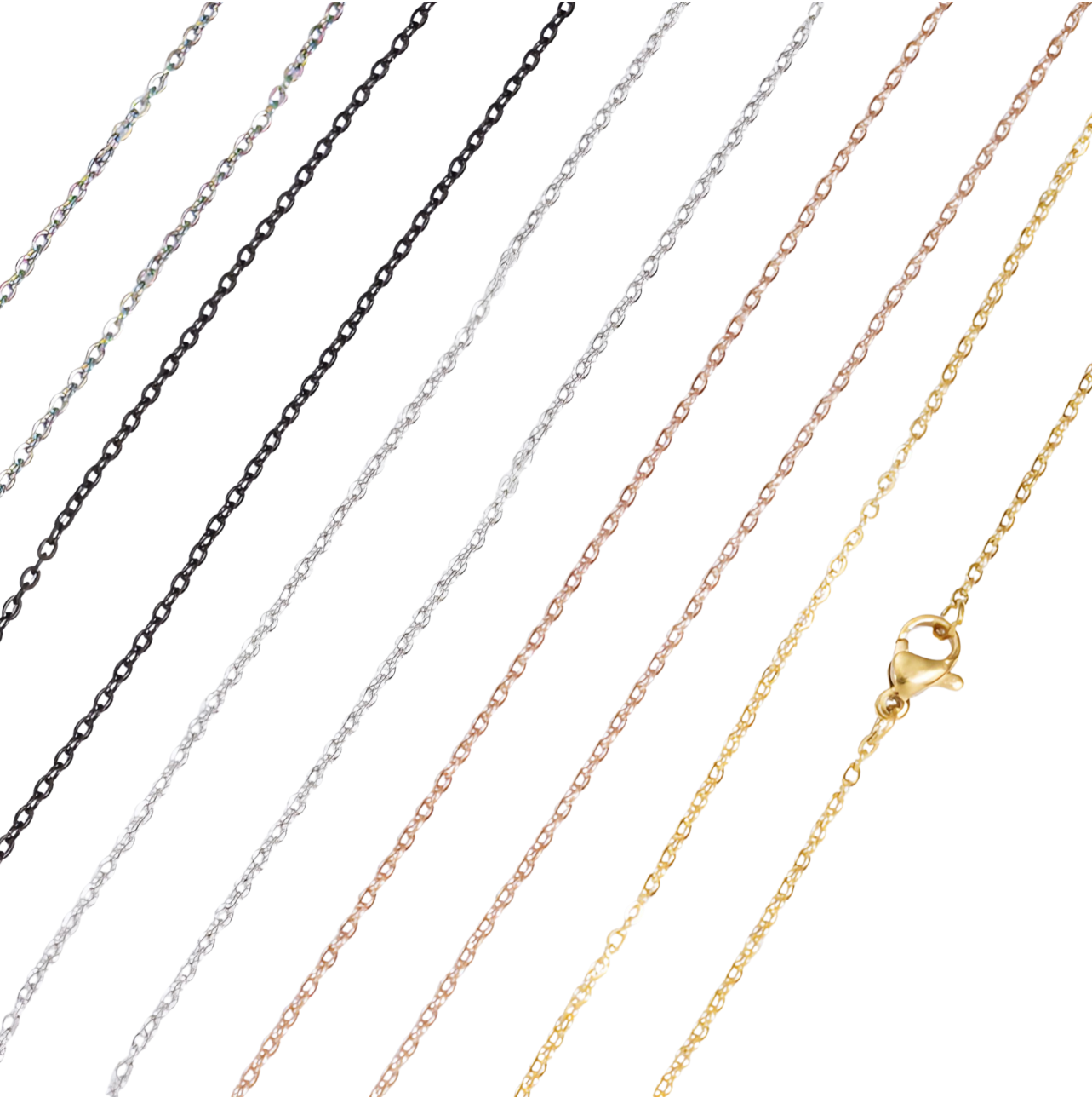 Necklace Chains for Pendants Rolo 18 inch - Perfect Pendants Plus