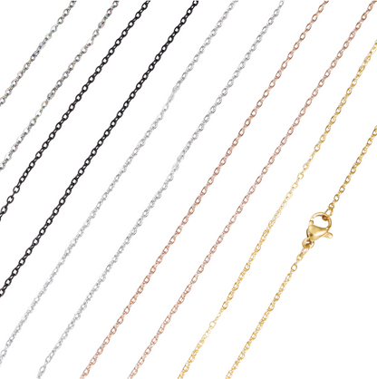 Necklace Chains for Pendants Rolo 18 inch - Perfect Pendants Plus