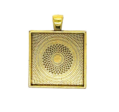 25mm Kits Square Necklace DIY Kids Craft - Perfect Pendants Plus