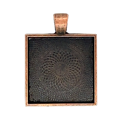 20mm Square Pendant Trays for DIY Jewelry Settings