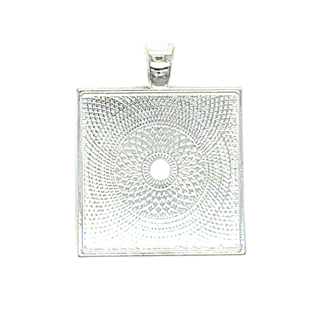 20mm Square Pendant Trays for DIY Jewelry Settings