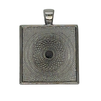 20mm Square Pendant Trays for DIY Jewelry Settings