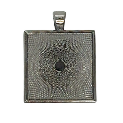 20mm Square Pendant Trays for DIY Jewelry Settings