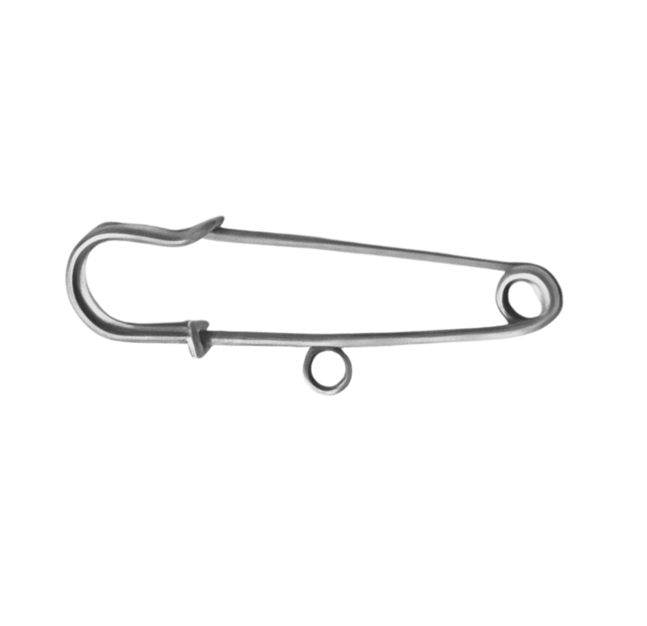 Safety Pin with Loop Photo Attachment - Perfect Pendants Plus