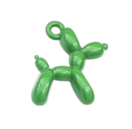 Balloon Dog Charm for bracelets – 15mm Gold-Plated Stainless Steel