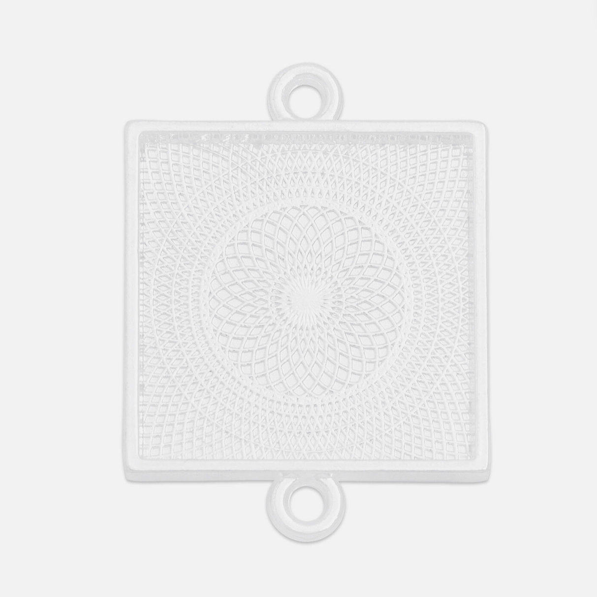 25mm Square Connector Blank Pendant 1 inch