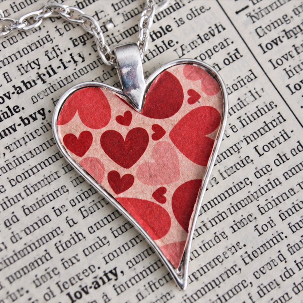 Heart Shaped Pendant Tray 35x48mm