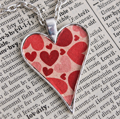 Heart Shaped Pendant Tray 35x48mm