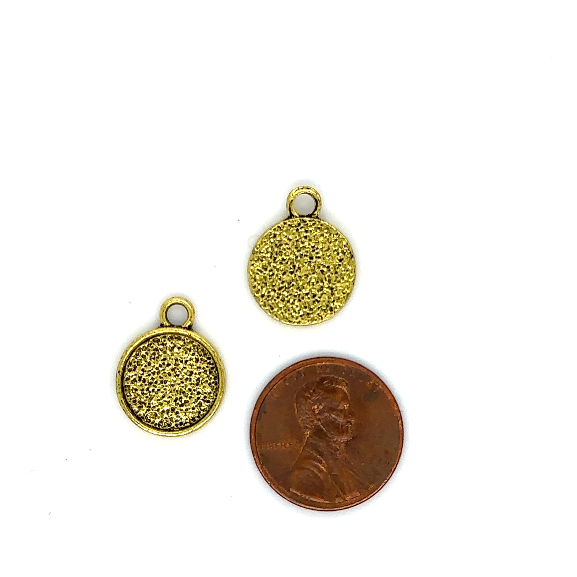 12mm Small Round Bezel Pendant Blank with Top Loop - Perfect Pendants Plus