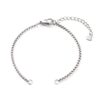Bracelet Making Box Silver Chain Bracelets Lobster Clasp - Perfect Pendants Plus