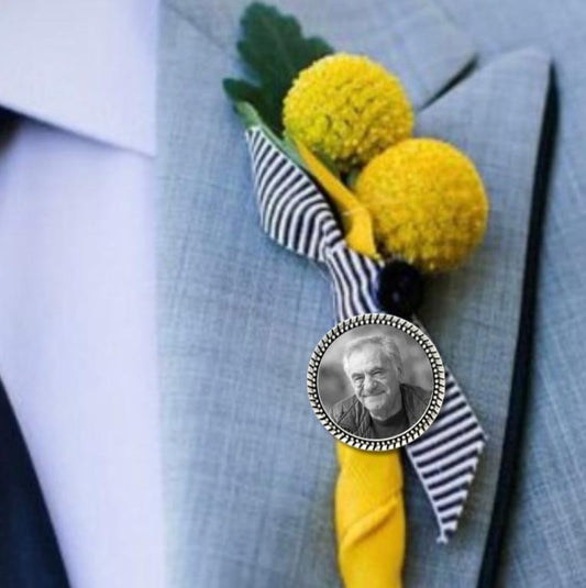 Personalized Gift Custom Brooch with Photo Keepsake - Perfect Pendants Plus