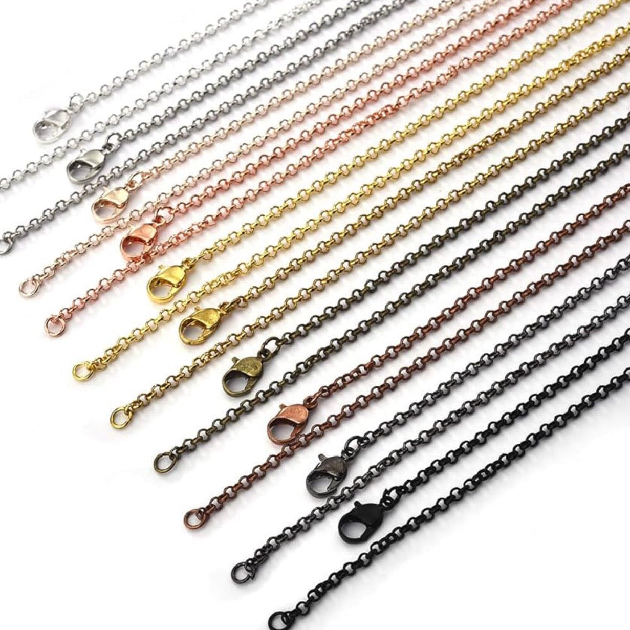 50 Wholesale Loop Chain Link 24 Inch Necklace – Rememberant LLC