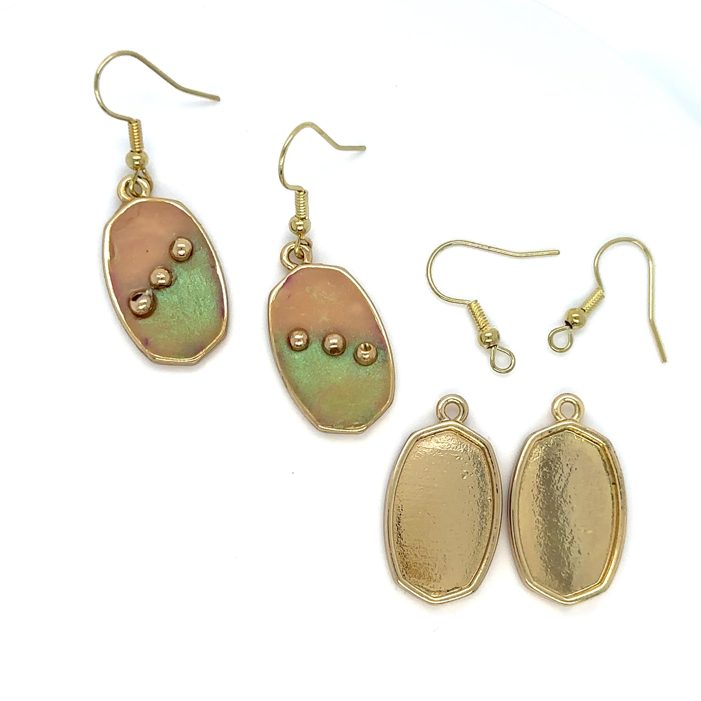 12 - 20mm Oval Earring Making Bezels Gold & Platinum Plated - Perfect Pendants Plus