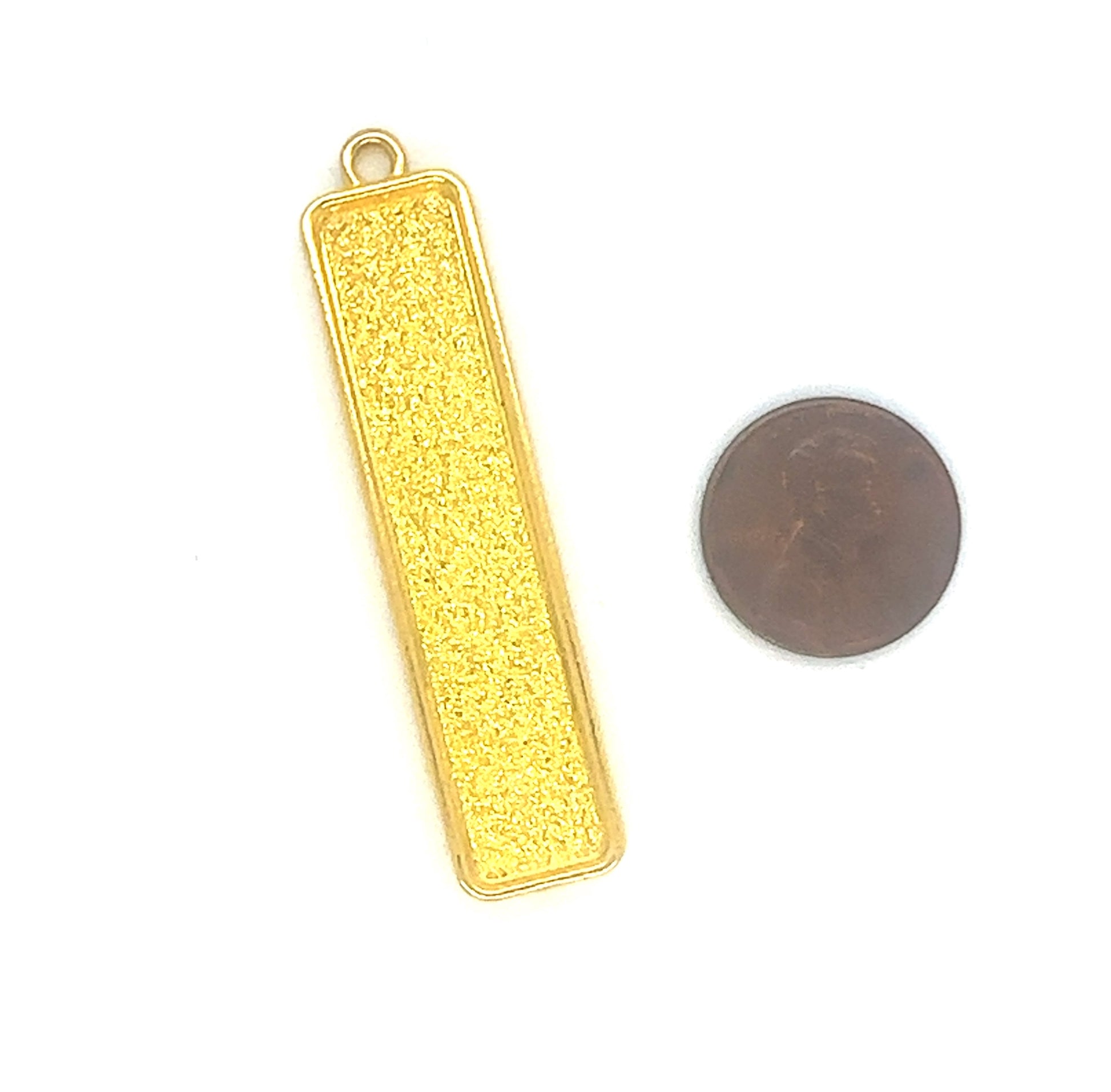 10x50mm Long Vertical Bezels Earring Blanks - Perfect Pendants Plus