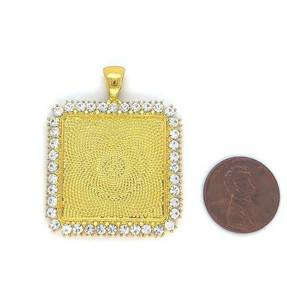 DIY Brides Bouquet Charm Kit Rhinestone Memorial Photo - Perfect Pendants Plus