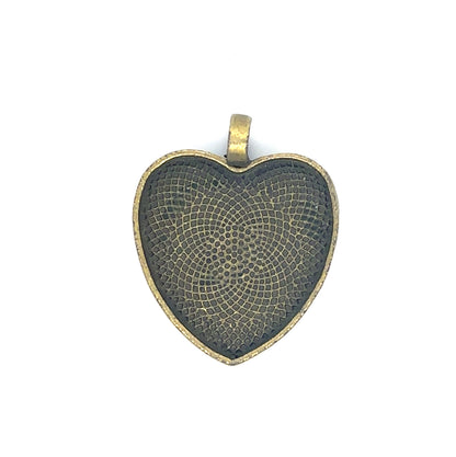 25mm Heart Shaped Pendant Charms - Perfect Pendants Plus