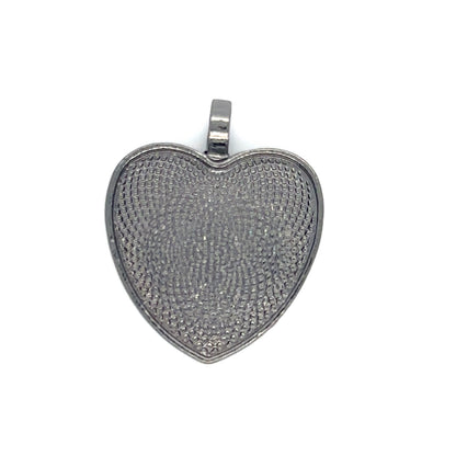 25mm Heart Shaped Pendant Charms - Perfect Pendants Plus