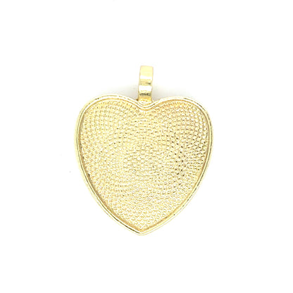 25mm Heart Shaped Pendant Charms - Perfect Pendants Plus