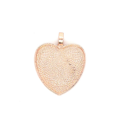 25mm Heart Shaped Pendant Charms