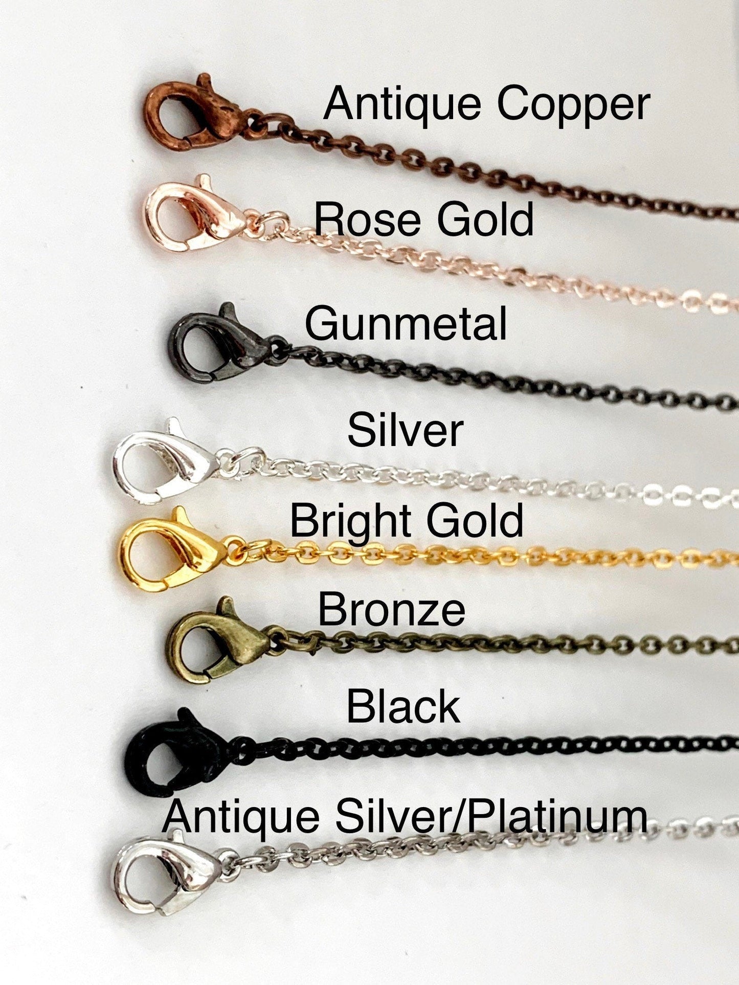 Necklace Chains for Pendants Rolo 18 inch - Perfect Pendants Plus