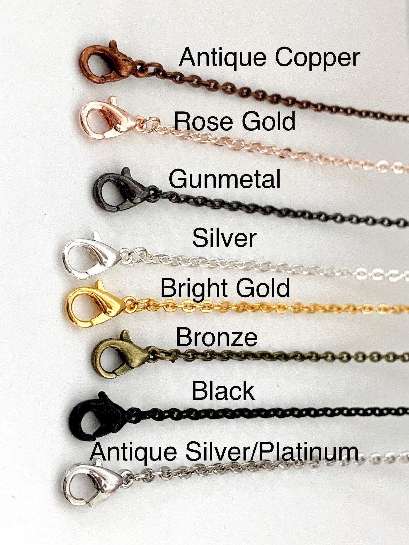 Necklace Chains for Pendants Rolo 18 inch - Perfect Pendants Plus