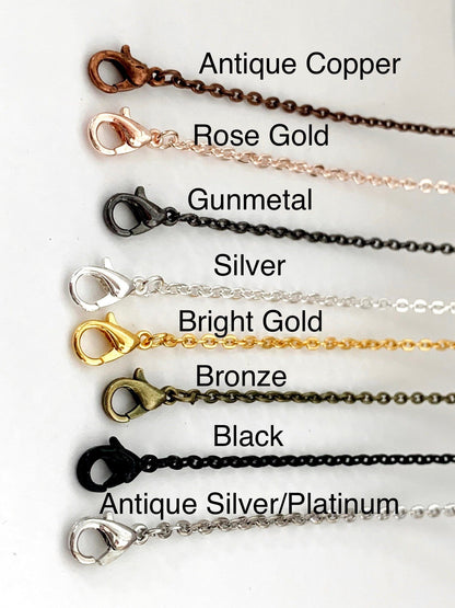 Necklace Chains for Pendants Rolo 18 inch - Perfect Pendants Plus