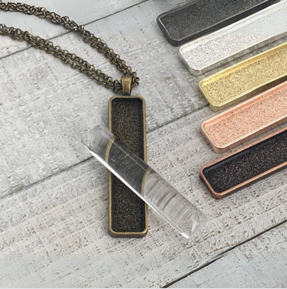 Necklace Kits 10x50mm Vertical Deep Rectangle - Perfect Pendants Plus