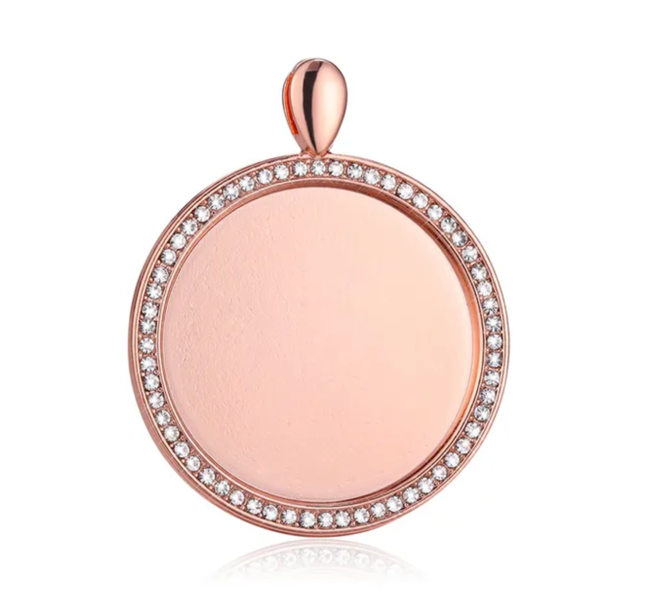 30mm Rhinestone Round Large Pendant Setting Bail - Perfect Pendants Plus