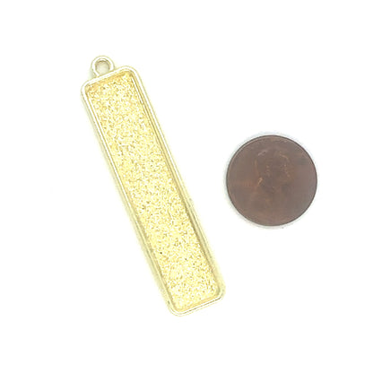 10x50mm Long Vertical Bezels Earring Blanks - Perfect Pendants Plus