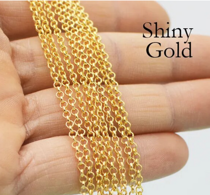 gold chain link necklace