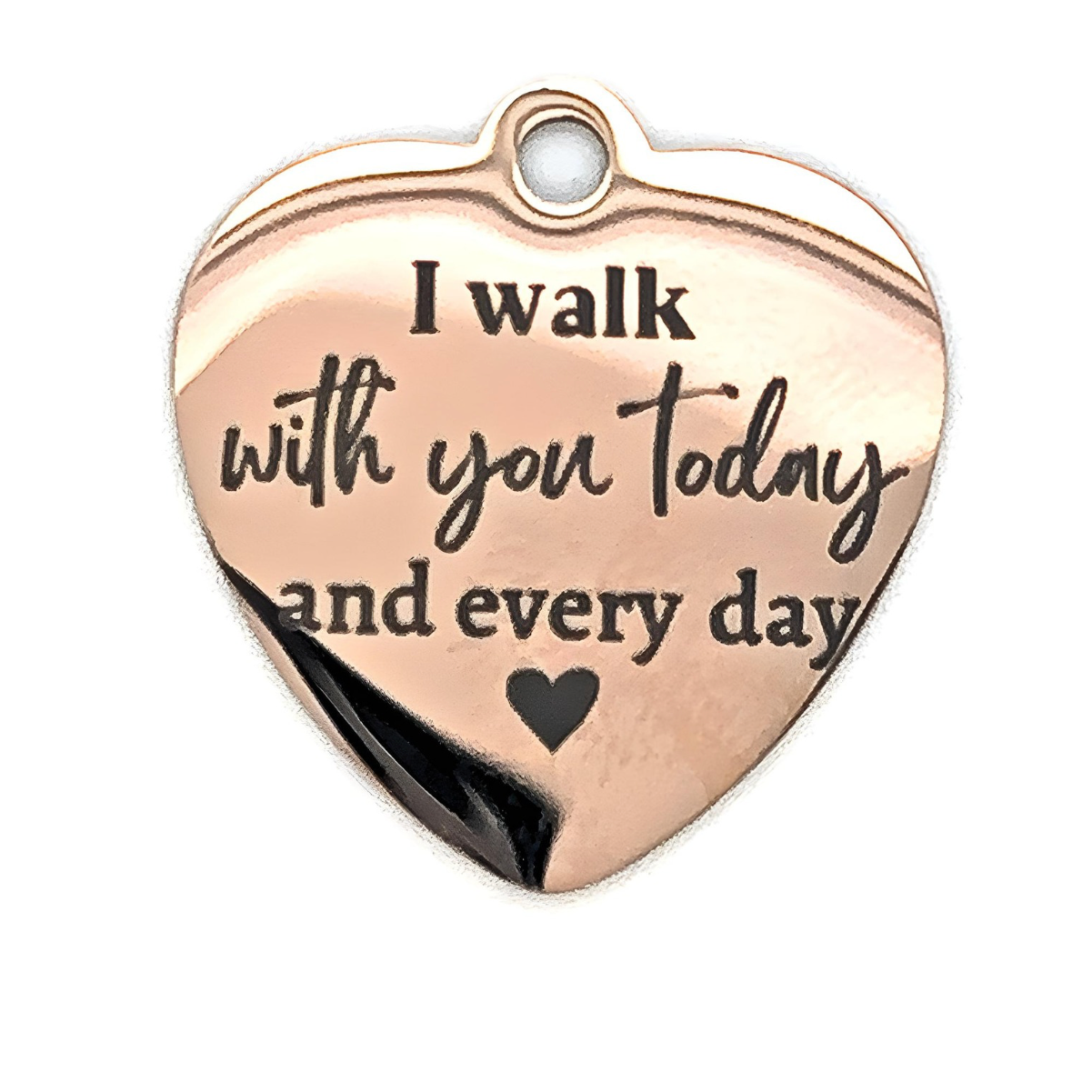 Charm "I Walk With You Today and Everyday" Wedding or Graduation Memorial