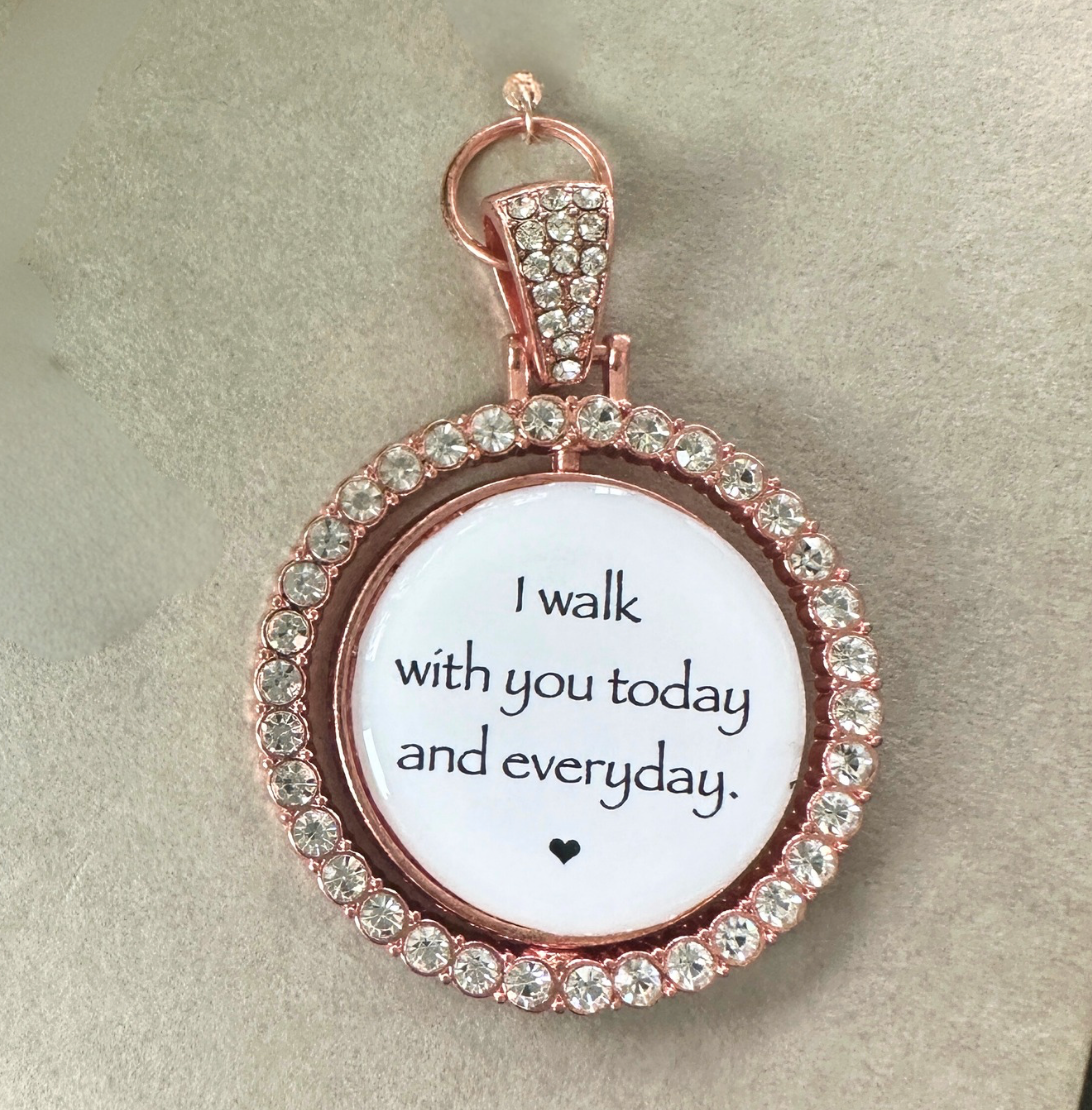 Double Sided Wedding Gift Memorial Photo Charm