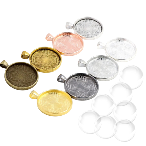 20mm Round Bezel Pendant Blanks - Perfect Pendants Plus
