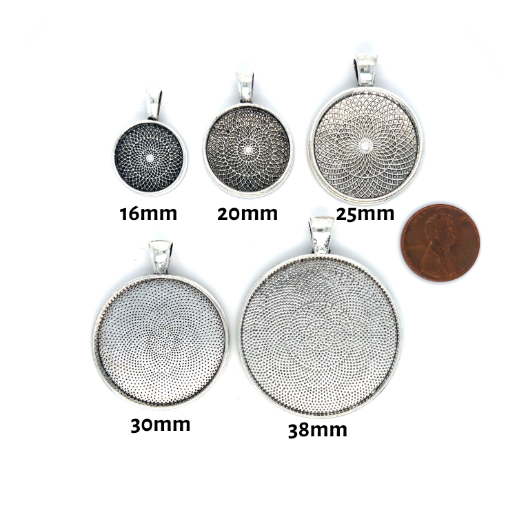 20mm Round Bezel Pendant Blanks - Perfect Pendants Plus