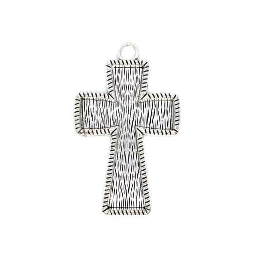 cross pendant setting deep bezel setting mosaic