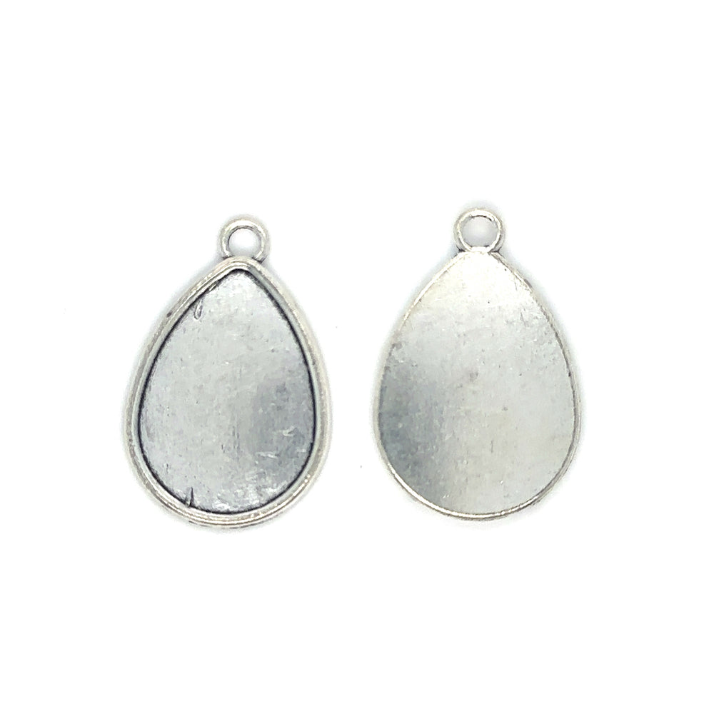 18x25mm Teardrop Shaped Earring Pendant Setting