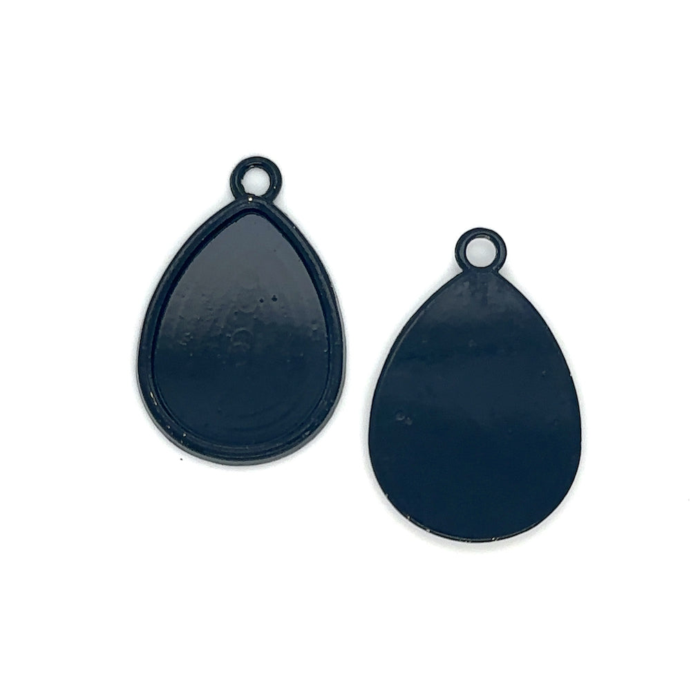 18x25mm Teardrop Shaped Earring Pendant Setting