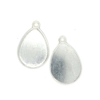 18x25mm Teardrop Shaped Earring Pendant Setting